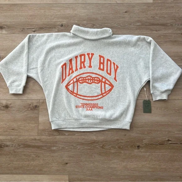 NWT Dairy Boy Study Break State Champs Rollneck in Champion Orange - Picture 10 of 16